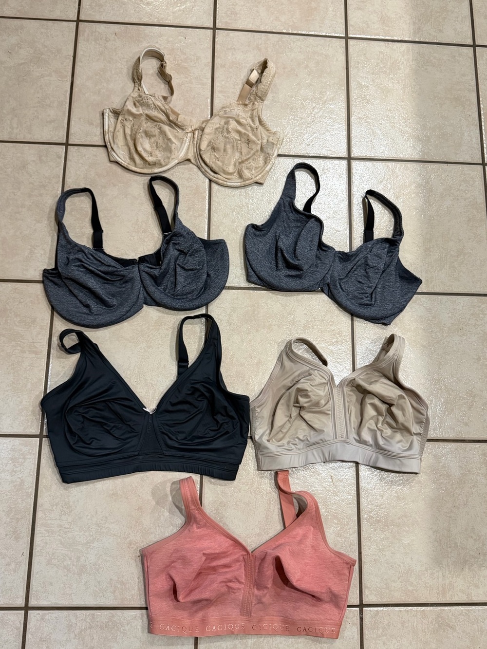 Cacique Bra size 38G Lot of 6